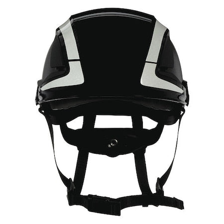Reflective, Non-Vented, Hard Hat, X5000, ABS, 6 Point Ratchet, Type 1, Class E, Black