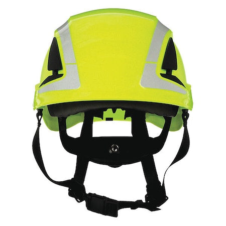 Reflective, Non-Vented, Hard Hat, X5000, ABS, 6 Point Ratchet, Type 1, Class E, Hi-Vis Green