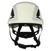 SecureFit Safety Helmet, Front Brim, Type 1, Class C, Reflective, Vented, Ractchet (6-point), White