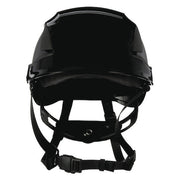 SecureFit Safety Helmet, Front Brim, Type 1, Class C, Vented, Ractchet (6-point), Black