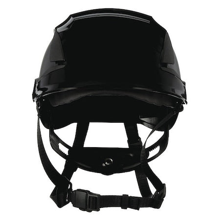 SecureFit Safety Helmet, Front Brim, Type 1, Class C, Vented, Ractchet (6-point), Black
