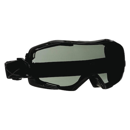 Safety Goggles, Gray Lens, Scotchgard Anti-Fog Lens, Direct Vented, Nylon Strap, 6000 Series