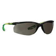 CCS, Safety Glasses, Scotchgard Anti-Fog & Anti-Scratch, Gray Lens, Green Frame, Frameless