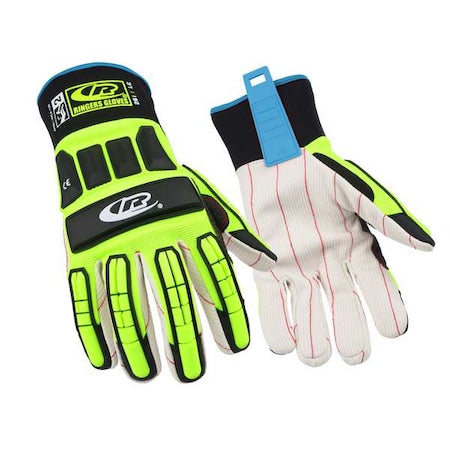 Impact Resistant Gloves, Green, 2XL, PR