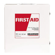 First Aid Kit and Housing, Metal 687 Components, 100 People Served