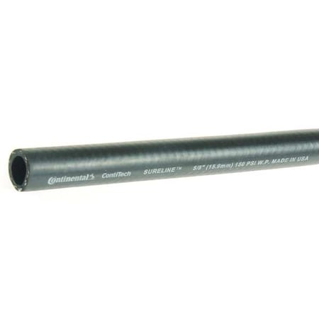 5/8 in ID x 75 ft L Garden Hose, EPDM Tube, Black