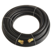 1/2 in ID x 75 ft L Garden Hose, EPDM Tube, Black, Brass x Brass Fitting