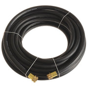 5/8 in ID x 100 ft L Garden Hose, EPDM Tube, Black, Brass x Brass Fitting