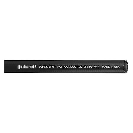 Air Hose,1/4" ID x 100 ft.,Black