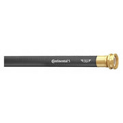 5/8 in ID x 25 ft L Garden Hose, EPDM Tube, Black, Brass x Brass Fitting