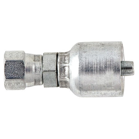 Crimp Fitting,1/2" I.D.,7/8",F,JIC