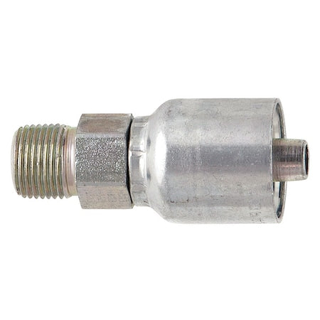 Crimp Fitting,1/2" I.D.,1/2",M,NPTF
