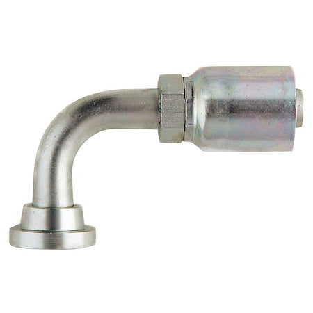 Crimp Fitting,90 deg.,3/4" I.D.,M,Flange