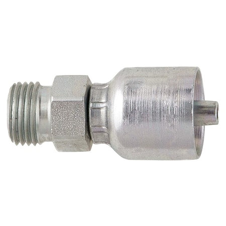 Crimp Fitting,3/8" I.D.,M,Metric
