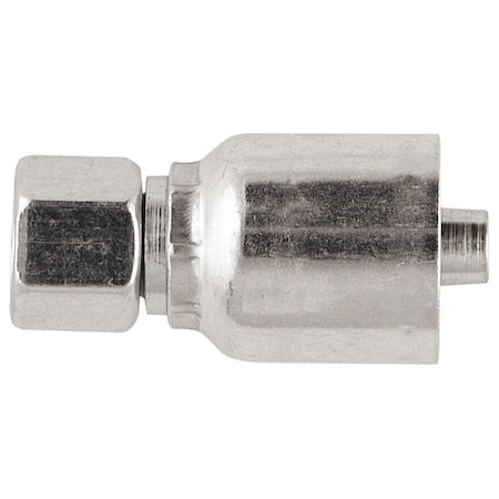 Crimp Fitting,3/8" I.D.,F,Metric