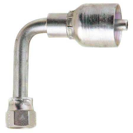 Crimp Fitting,90 deg.,1/2" ID,3/4",FJIC
