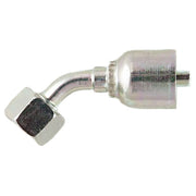Crimp Fitting,45 deg.,1/4" I.D.,F,BSPP