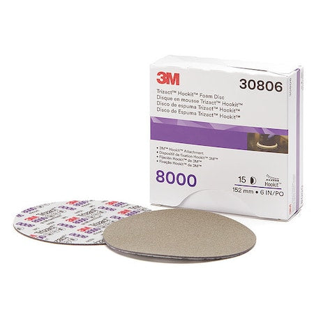 Polishing Pad, Foam,6" Size, PK15