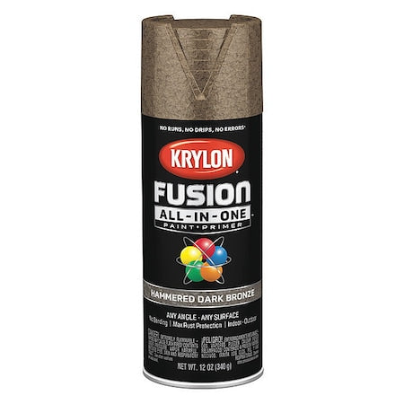Hammered Spray Paint, Dark Bronze, Hammered, Solvent, 12 oz