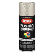 Metallic Spray Paint, Satin Nickel, Metallic, Solvent, 12 oz