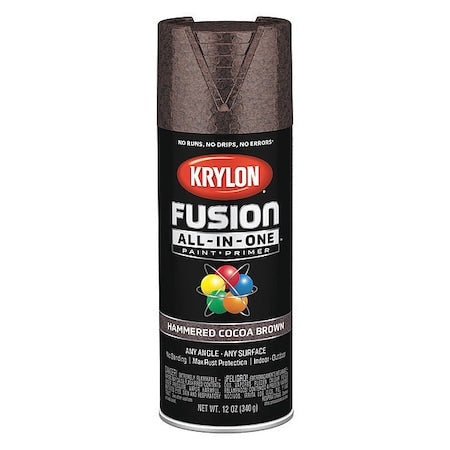 Hammered Spray Paint, Cocoa Brown, Hammered, Solvent, 12 oz