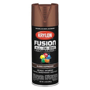 Rust Preventative Spray Paint, Leather Brown, Gloss, Solvent, 12 oz