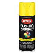 Rust Preventative Spray Paint, Sunbeam Yellow, Gloss, Solvent, 12 oz