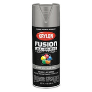 Rust Preventative Spray Paint, Vintage Gray, Gloss, Solvent, 12 oz