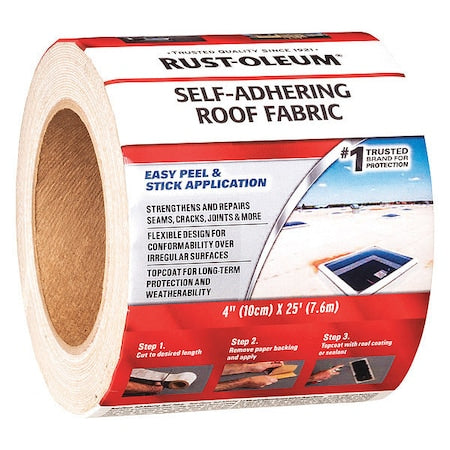 Roof Repair Tape,4" x 25 ft.,White