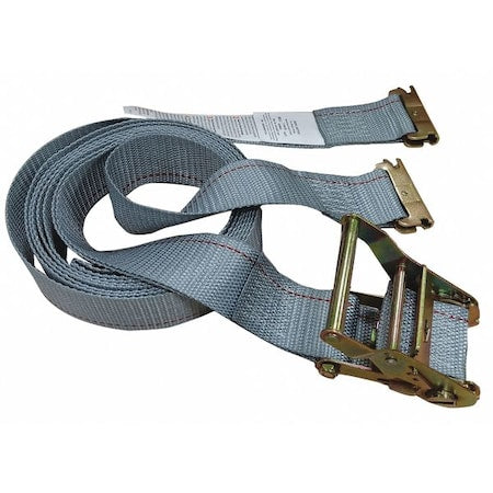 Tie Down Strap,E-Track,Gray