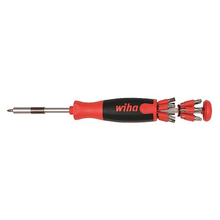 Phillips, Pozidriv(R), Robertson Square Recess, Slotted, Torx(R) Bit 9 in, Drive Size: 1/4 in