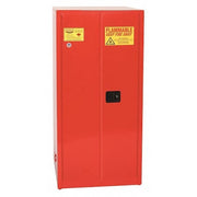 Hazardous Material Storage Cabinet, 96 gal, 5 Shelves, Steel, 34 in W x 65 in H x 34 in D, Red