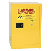 Hazardous Material Storage Cabinet, 12 gal, 1 Shelves, Steel, 23 1/4 in W x 35 in H x 18 in D