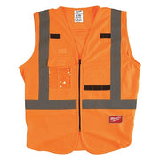 Class 2 High Visibility Orange Safety Vest - L/XL (CSA)