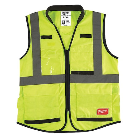 Class 2 High Visibility Yellow Performance Safety Vest - L/XL (CSA)