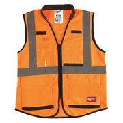 Class 2 High Visibility Orange Performance Safety Vest - 2XL/3XL (CSA)