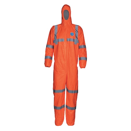 Coveralls,2XL,Org,Tyvek 500 HV,PK25
