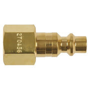 Air Hose Plug,1/4, Brass", PK2