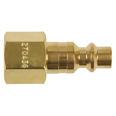 Air Hose Plug,1/4, Brass", PK2