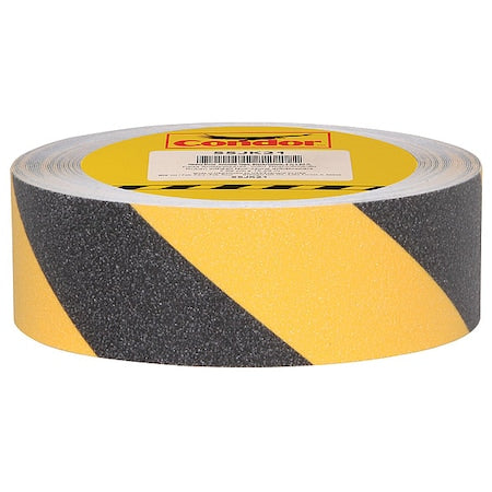 Anti-Slip Tape 46 Grit Size, 2 in W x 60 ft L, 0.03 in Thick