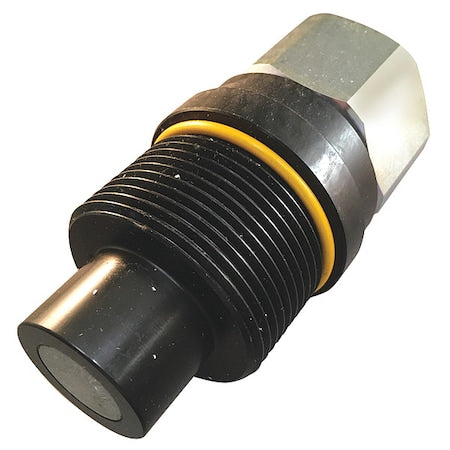 Hydraulic Quick Connect Hose Coupling, Steel Body, Push-to-Connect Lock, 3/4"-14 Thread Size
