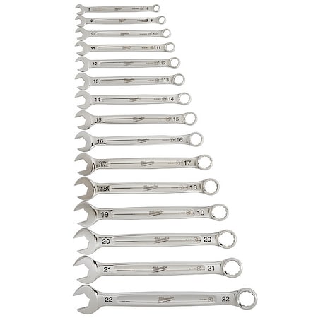 15pc Combination Wrench Set - Metric