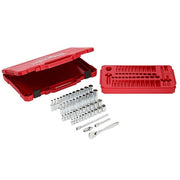 1/4" Drive 50pc Ratchet & Socket Set - SAE & Metric