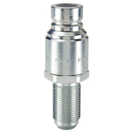 Hydraulic Quick Connect Hose Coupling, Steel Body, Push-to-Connect Lock, 1-1/16"-12 Thread Size