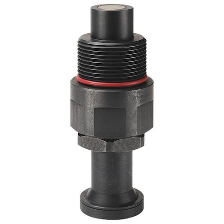 Hydraulic Quick Connect Hose Coupling, Steel Body, Thread-to-Connect Lock, 9/16"-18 Thread Size
