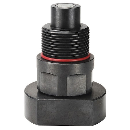 Hydraulic Quick Connect Hose Coupling, Steel Body, Thread-to-Connect Lock, 9/16"-18 Thread Size