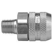 Hydraulic Quick Connect Hose Coupling, 316 Stainless Steel Body, Push-to-Connect Lock, FS Series