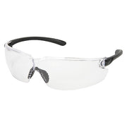 BlackKat BL1, Safety Glasses, Anti-Fog & Anti-Scratch, Clear Lens, Black Frame, Frameless