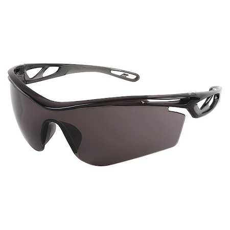 Checklite (CL4), Safety Glasses, Duramass Hard Coat, Polycarbonate Lens, Smoke Frame, Frameless