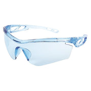 Checklite (CL4), Safety Glasses, Duramass Hard Coat, Polycarbonate Lens, Light Blue Frame